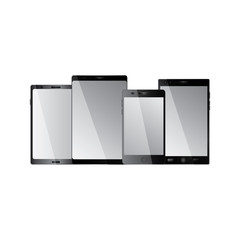 smartphones sizes types digital device icon image vector illustration design 