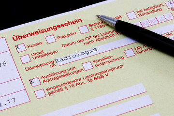 Überweisung zur Radiologie