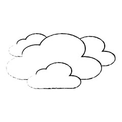 clouds weather sky night scene sketch vector illustration