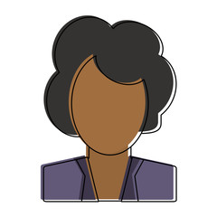 Executive woman faceless avatar icon vector illustration graphic design