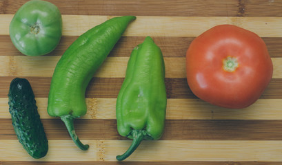 Vegetables On The Desk