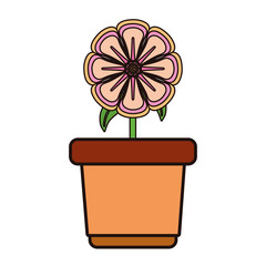 flowerpot  vector illustration