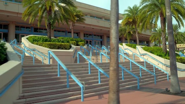 Motion footage Tampa Convention Center waterside