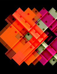 Color arrows on black background