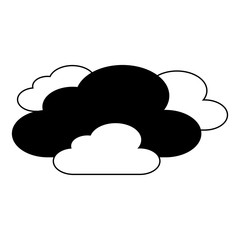 clouds weather sky scene nature vector illustration