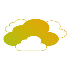 clouds weather sky scene nature vector illustration