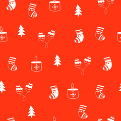 Christmas seamless pattern.