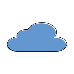cloud sky climate meteorology design vector illustration