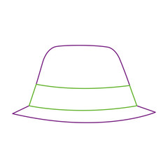 hat accessory fashion object vintage design image vector illustration