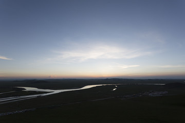 Mountains and prairies under the sun