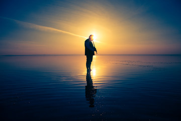sunset and photo shoot in salt lake
