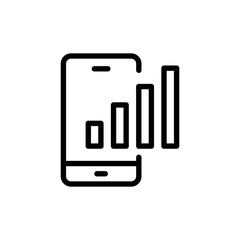 Web analytics flat icon