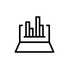 Web analytics flat icon