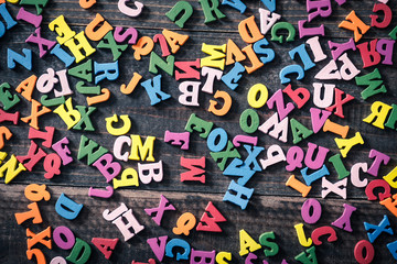 たくさんのアルファベット