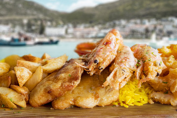 Prawns platter side dish