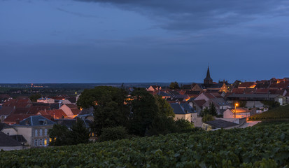 Twilight in Villers-Marmery Champagne