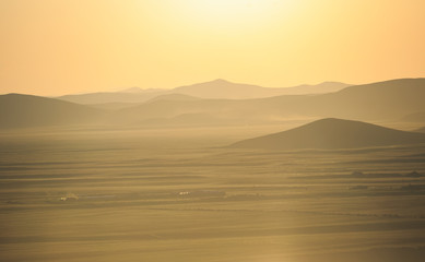 Mountains and prairies under the sun