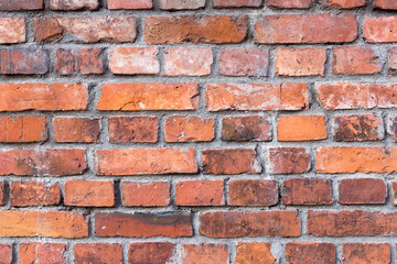 Background of old brick wall pattern texture.