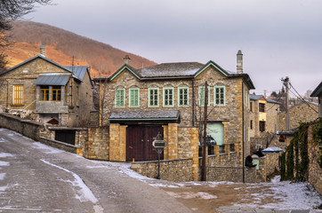 Nymfaio Greece- the picturesque traditional village of north Greece and a very popular winter destination. Arcturos organisation which protects brown bears was founded there. 