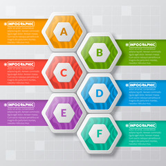 Abstract 3D Paper Infographics