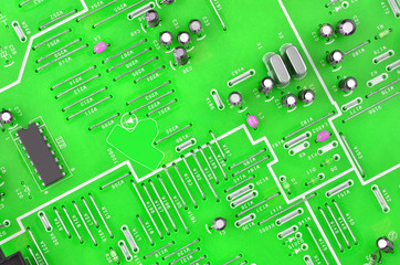 Circuit board background.