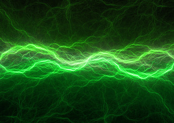 Naklejka premium Green power, plasma and power background