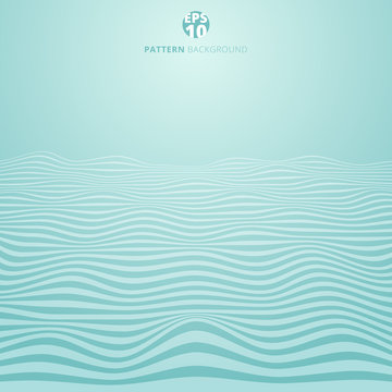 Abstract lines wave on blue background, Wavy stripes pattern, Rough surface