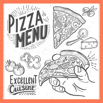Pizza poster for restaurant.