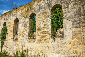 Naklejka premium Abandoned church in Banostor from Serbia