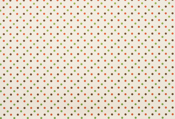 set of seamless colored circles in rows on beige