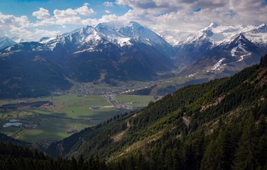 snow disappearing in Austrian Alps