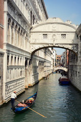 Fototapeta na wymiar Venice - Bridge of Sighs, Ponte dei Sospiri, Italy