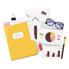 Business analysis, financial report, consulting, planning, audit concept. © Kova Studio