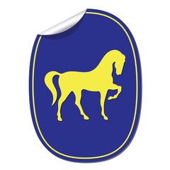 Horse silhouette icon
