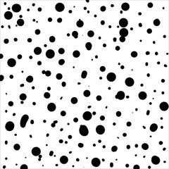 Dotted background for wrapping paper design. Handpainted spots and splashes