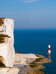 Fototapeta na wymiar Beachy head old lighthouse in UK