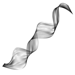 Abstract smooth curved line Design element Technological futuristic background with wavy line Stylization technology digital equalizer audio Smooth flowing wavy stripes made by blends Vector graphic