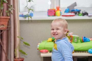 Little boy with a blue eyes
