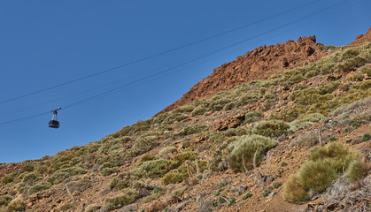 Landscape with mount Teide, volcano Teide and lava scenery in Teide National Park - Tenerife, Canary Islands