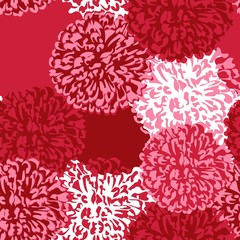 background floral pattern with dahlias