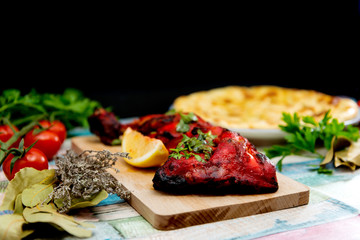 Handmade tandoori Grill Indian food