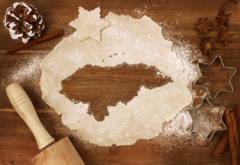 Cookie dough cut as the shape of Honduras (series)