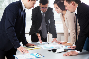 Group of business people at a meeting