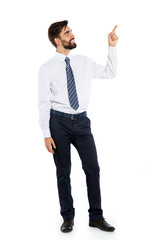 Businesman on white background