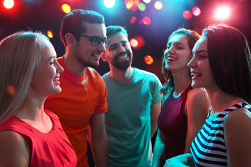 Young people at party.