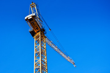 Montreal construction cranes in action