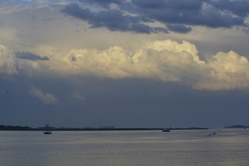 Boston Harbor evening