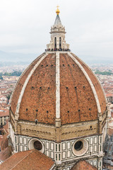Fototapeta premium Florence, ITALY - October, 2017: Florence or Firenze aerial Florence Duomo. Basilica di Santa Maria del Fiore in Florence, Italy. Florence Duomo is one of main landmarks in Florence