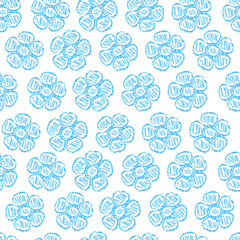 Seamless abstract floral pattern vector background. Leaf ornament. Graphic modern pattern