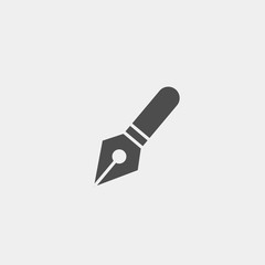 Pen flat vector icon